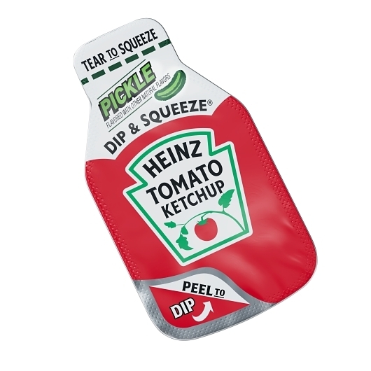 Heinz Pickle Ketchup Dip and Squeeze Single Serve Packet, 26 Gram -- 500 per case