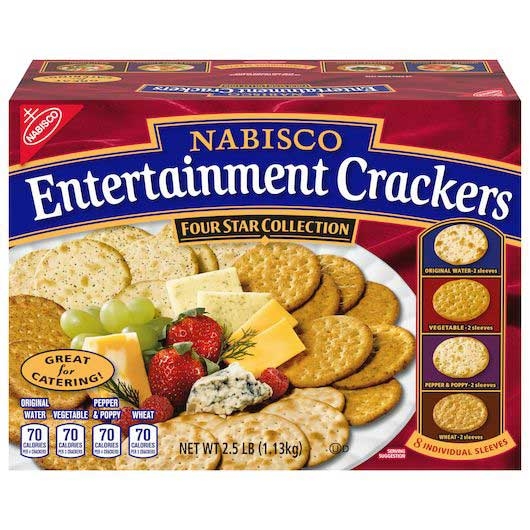 Nabisco Assorted Entertainment Cracker, 40 Ounce -- 4 per case