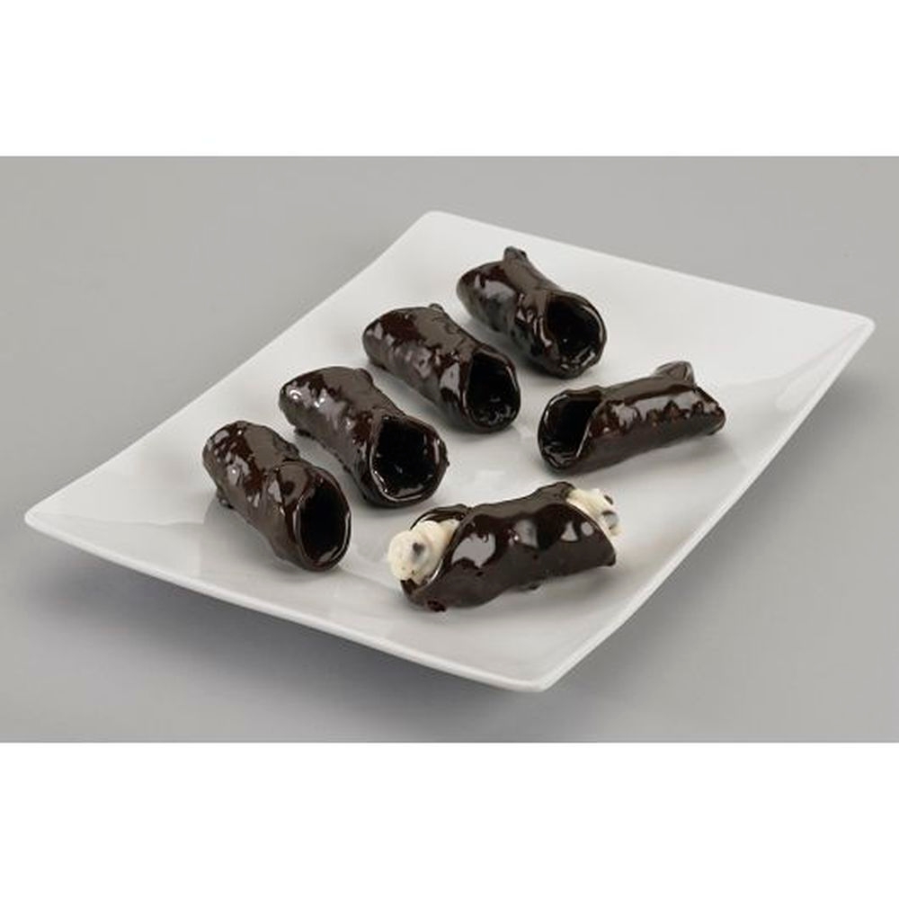 Love and Quiches Small Chocolate Cannoli Shells, 120 count