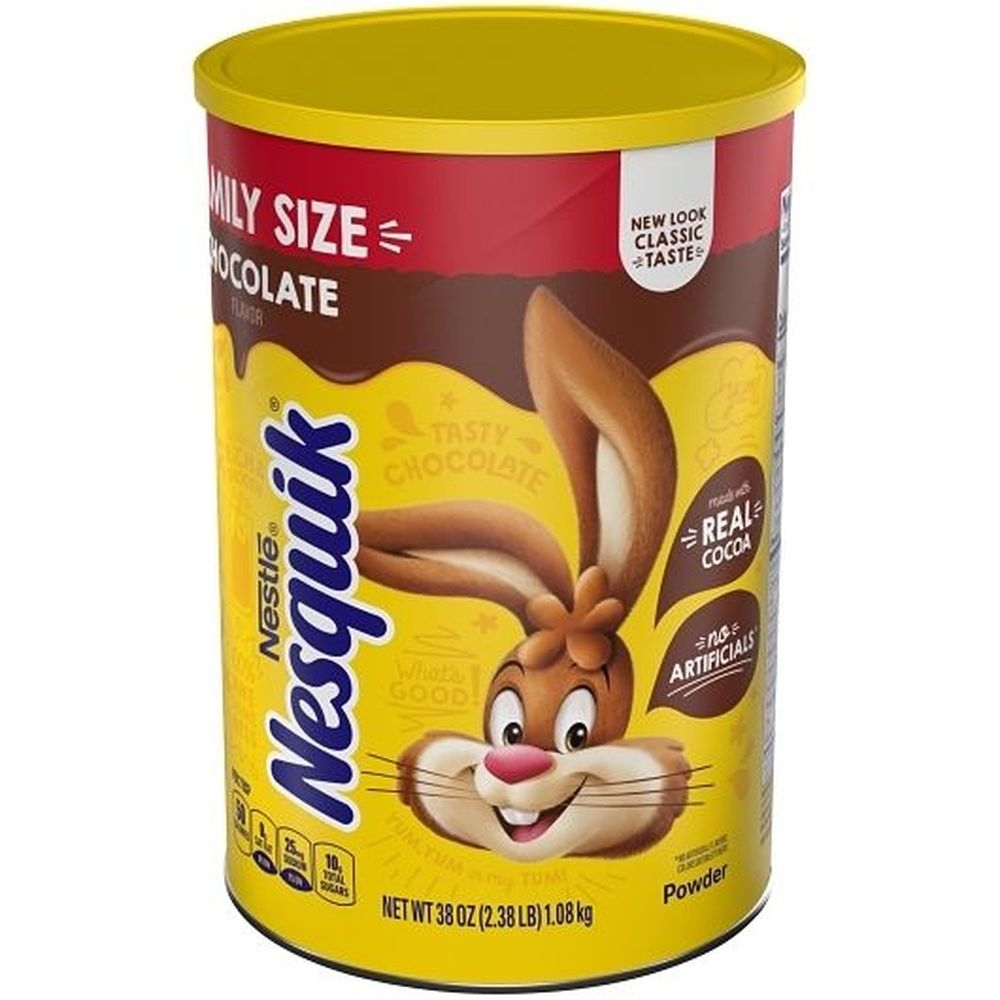 Nesquik Family Size Chocolate Powder, 38 Ounce -- 6 per case