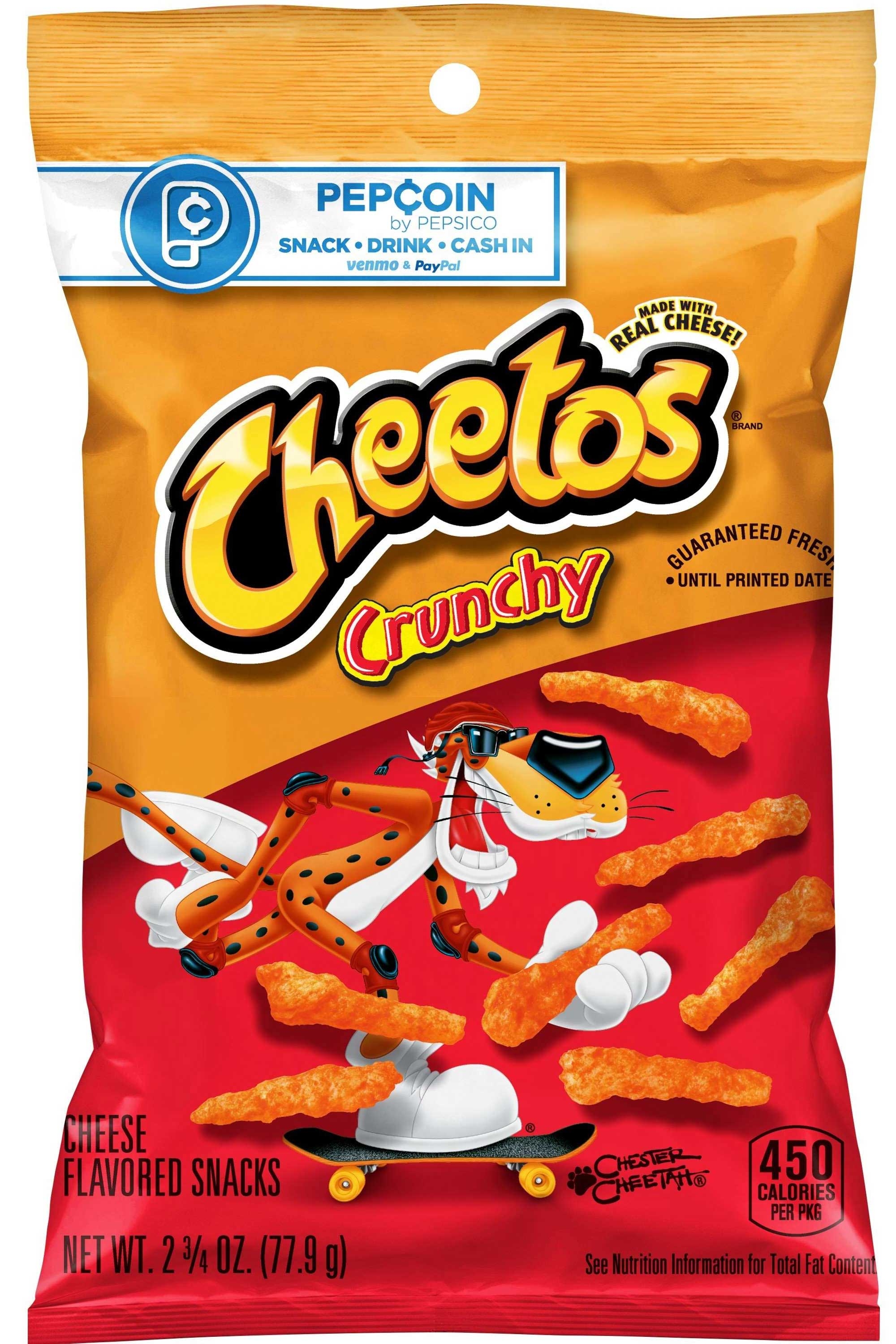 Cheetos Regular Crunchy Cheese Snacks, 2.75 Ounce -- 32 per case