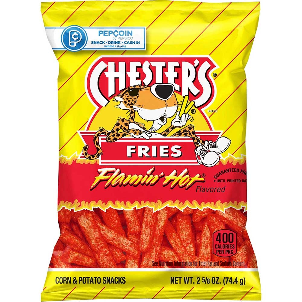 Chesters Flamin Hot Fries, 2.625 Ounce -- 28 per case