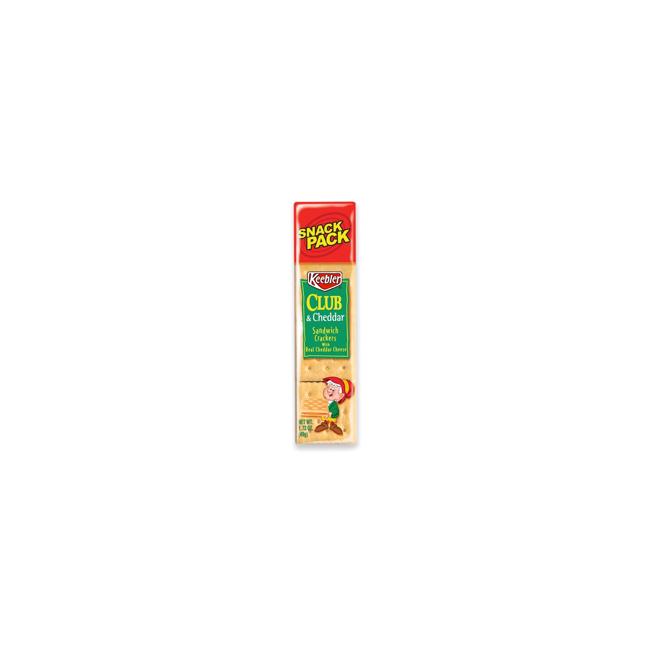 Keebler Club and Cheddar Sandwich Crackers - 1.8 oz. package, 144 per case