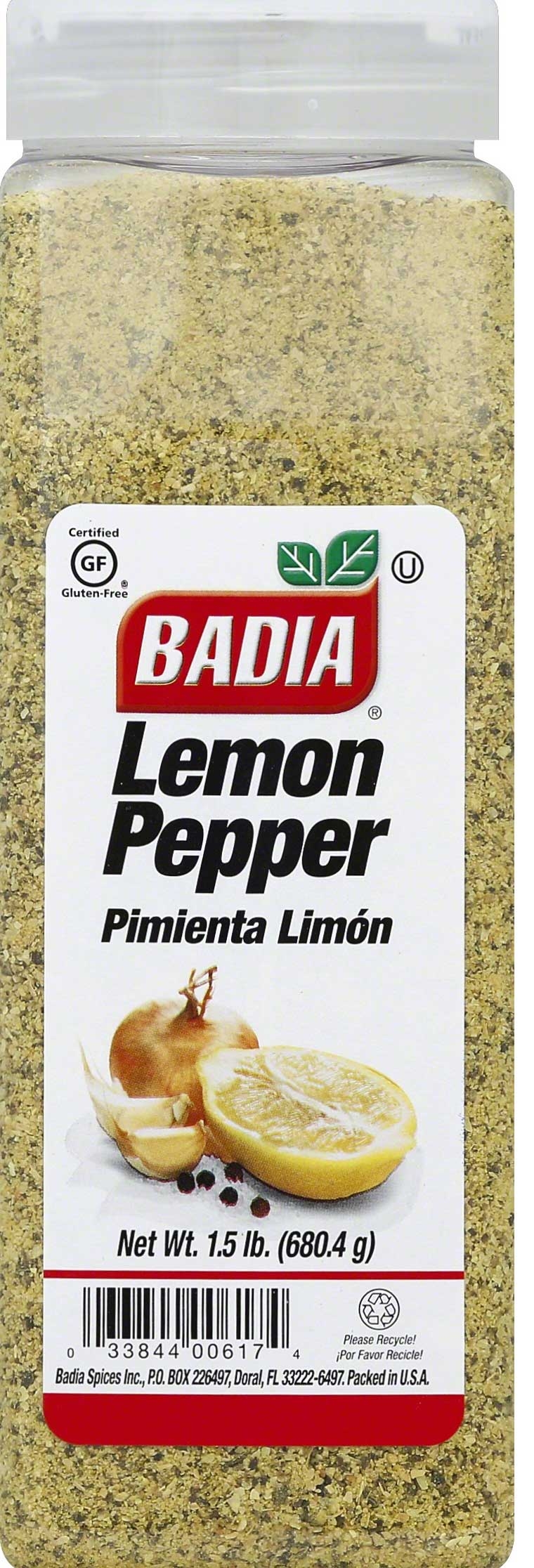 Badia Lemon Pepper, 1.5 Pound -- 6 per case