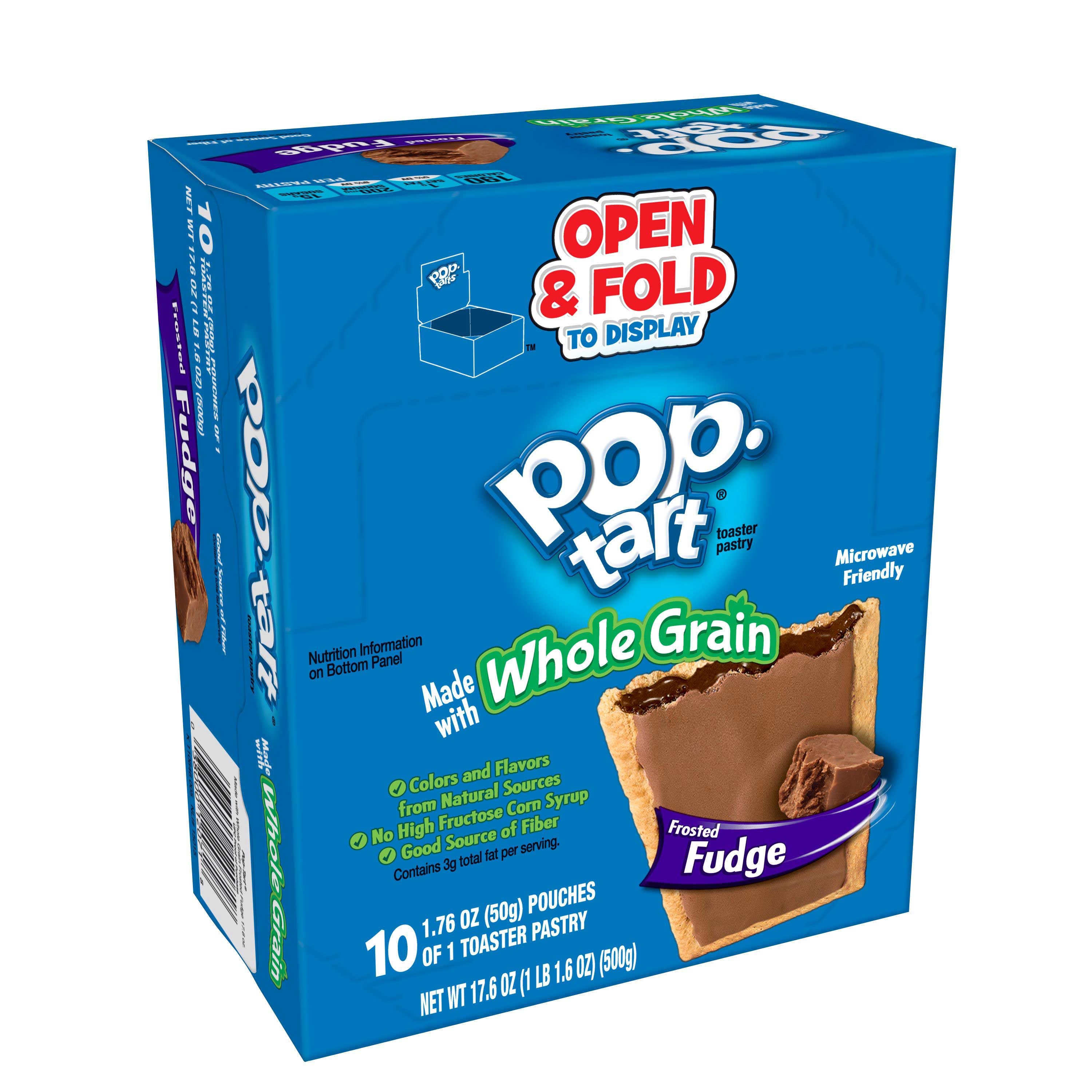 Kelloggs Pop Tarts Frosted Fudge Whole Grain Chocolate Toaster Pastry, 1.76 Ounce -- 120 per case.