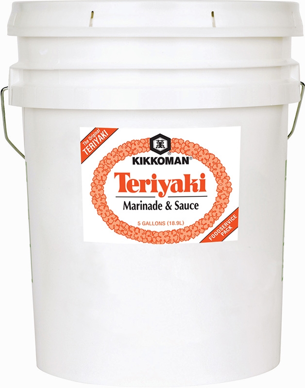 Kikkoman Teriyaki Marinade and Sauce, 5 Gallon.