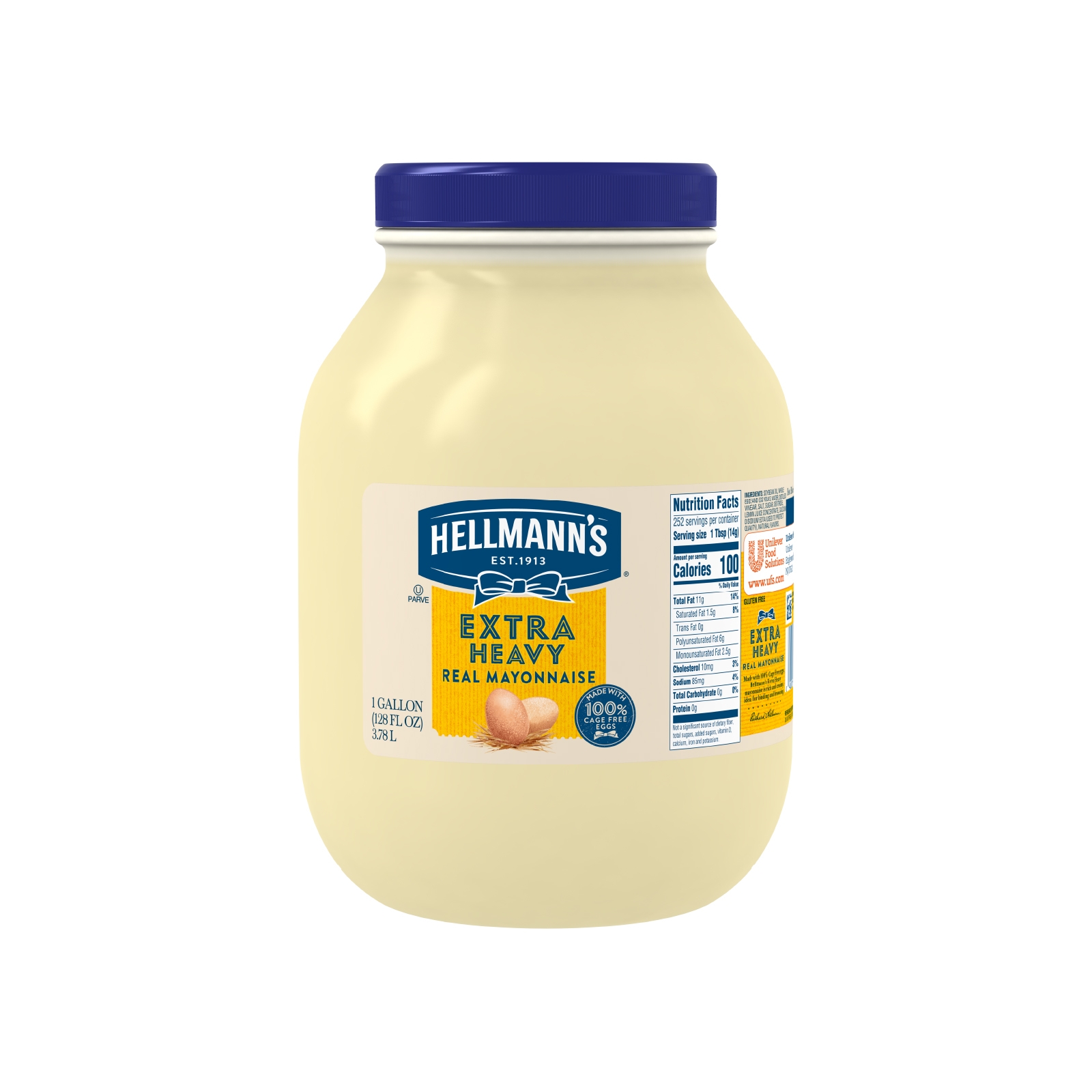 Single Hellmann's Extra Heavy Mayonnaise Jar, 1 gallon