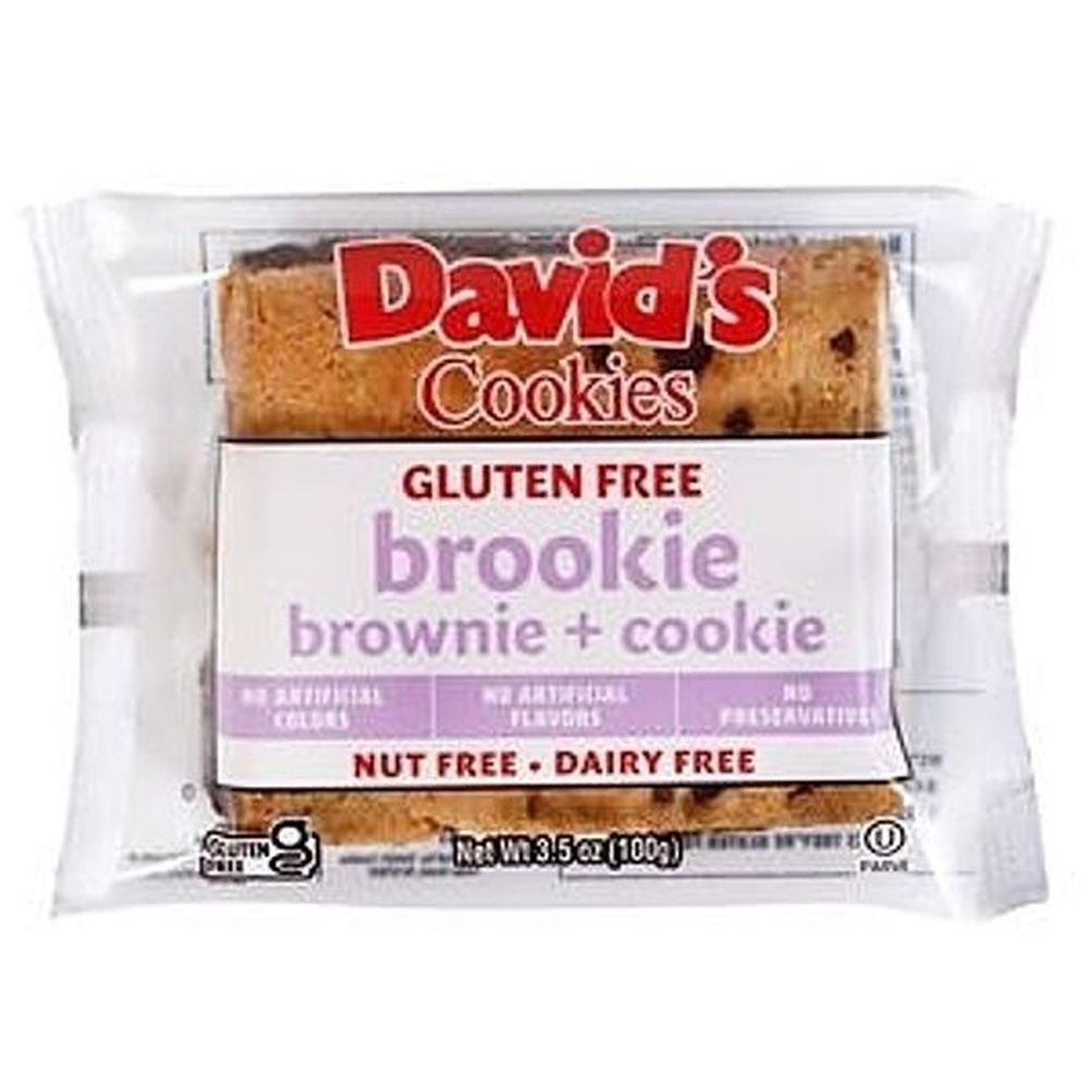 Davids Cookies Individually Wrapped Gluten Free Brookie, 3.5 Ounce -- 48 per case