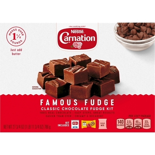 Carnation Famous Classic Chocolate Fudge Kit without Marshmallow, 27.75 Ounce -- 6 per case