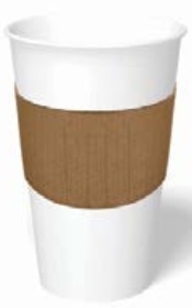 Graphic Packaging Plain Kraft Buddy Hot Cup Sleeve - 100 count per pack -- 12 packs per case