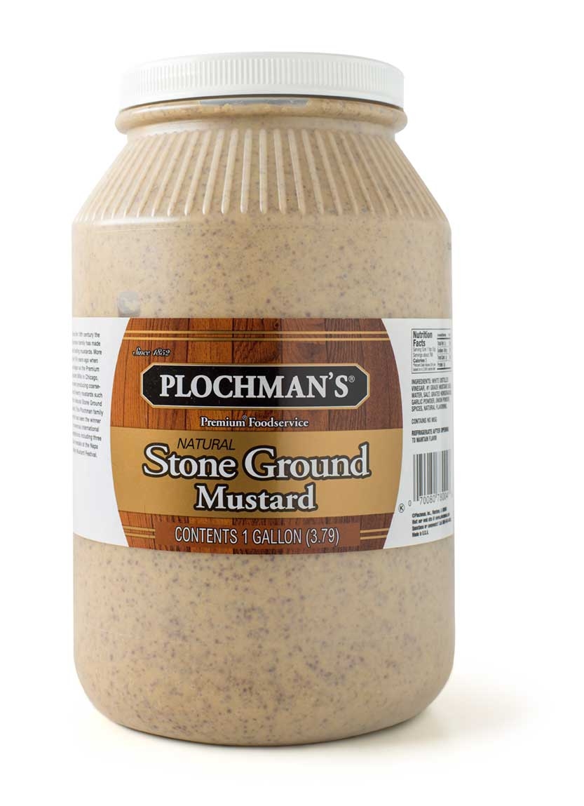 Plochmans Stone Ground Mustard, 1 Gallon -- 2 per case.