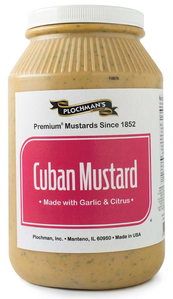 Plochmans Cuban Mustard, 1 Gallon -- 2 per case.