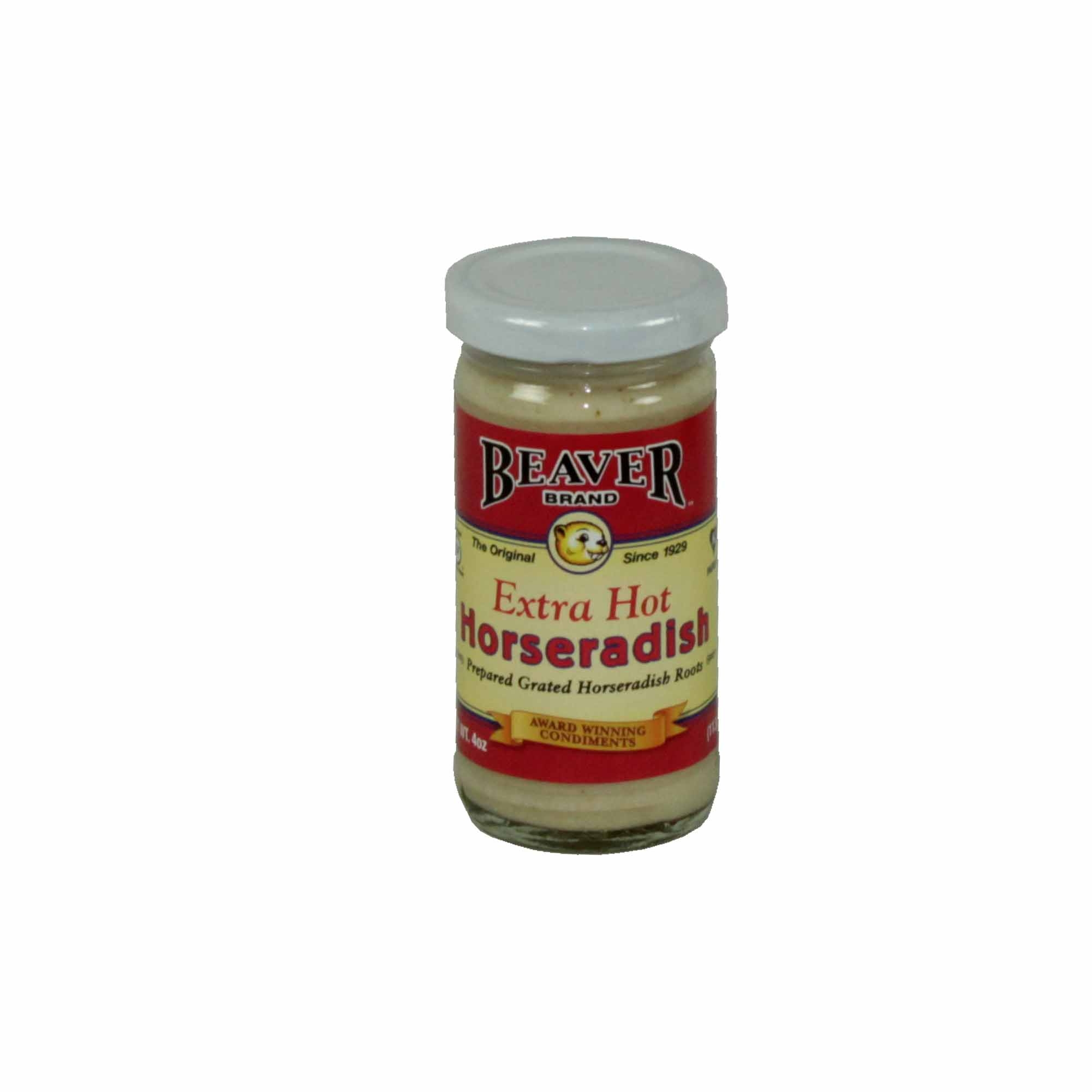 Beaver Extra Hot Horseradish Sauce, 4 Ounce -- 12 per case