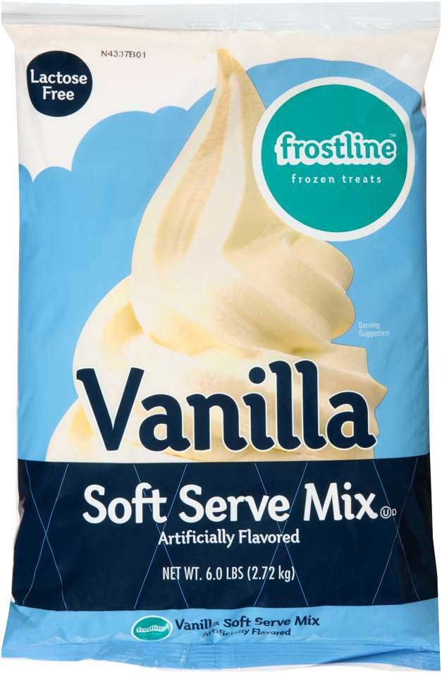 Frostline Non-Dairy Vanilla Soft Serve Mix, 6 Pound