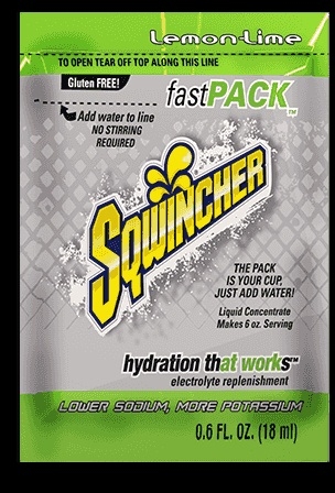 Sqwincher Fast Pack Lemon Lime Liquid Concentrate, 0.6 Ounce -- 200 per case