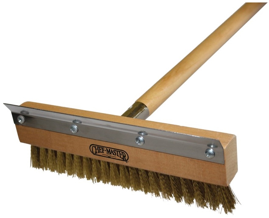 Chef Master Classic Pizza Oven Brush with Brass Bristles, 40 inch