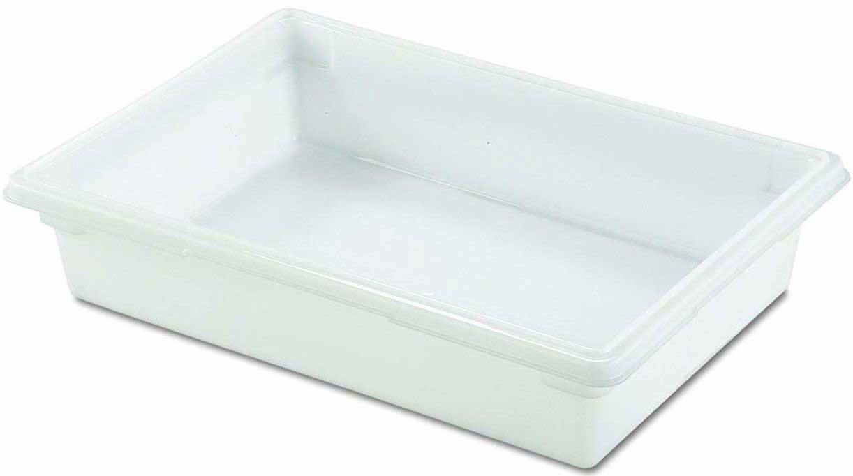 Rubbermaid White Food/Tote Box, 18 x 26 x 6 inch