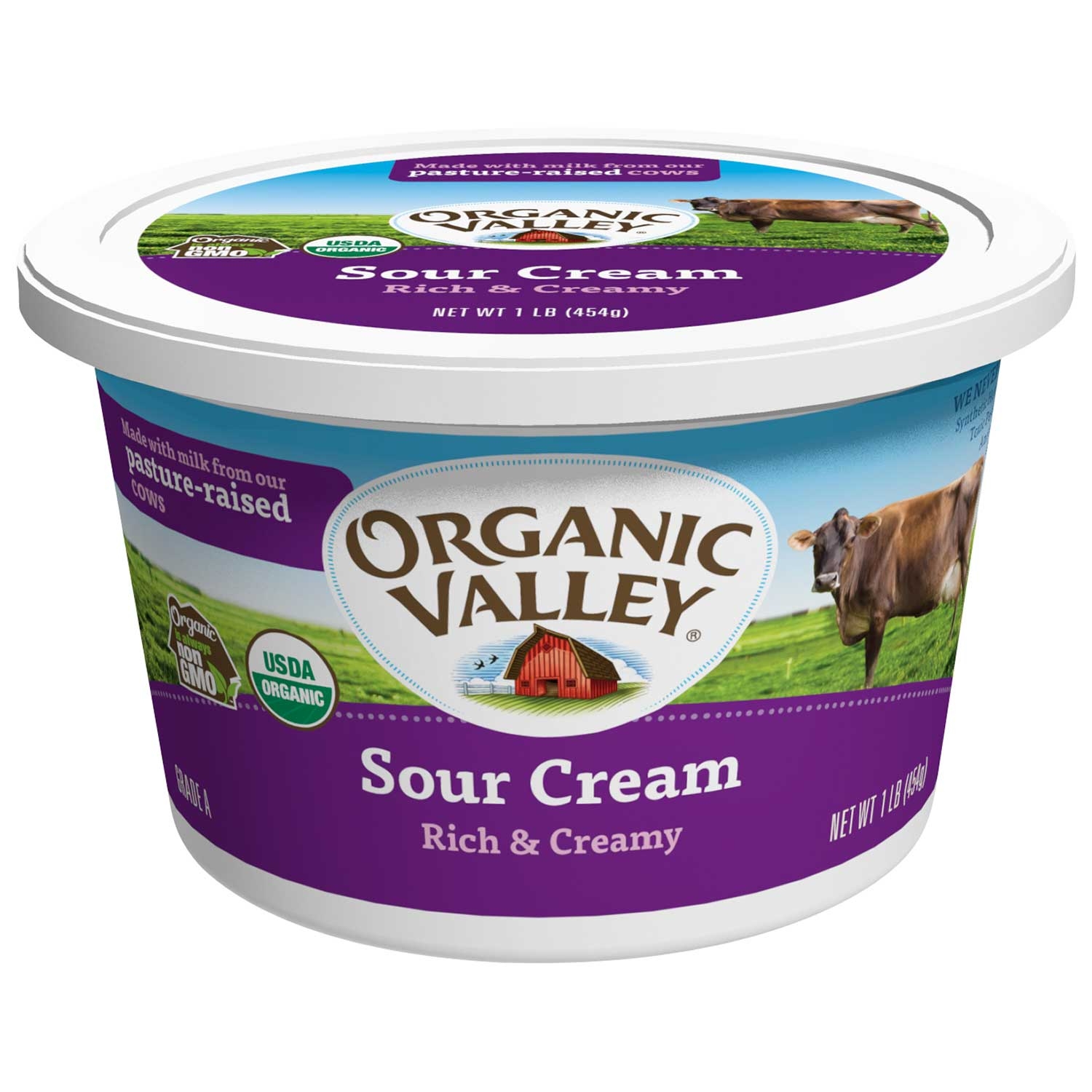 Organic Valley Organic Sour Cream, 16 Ounce -- 6 per case