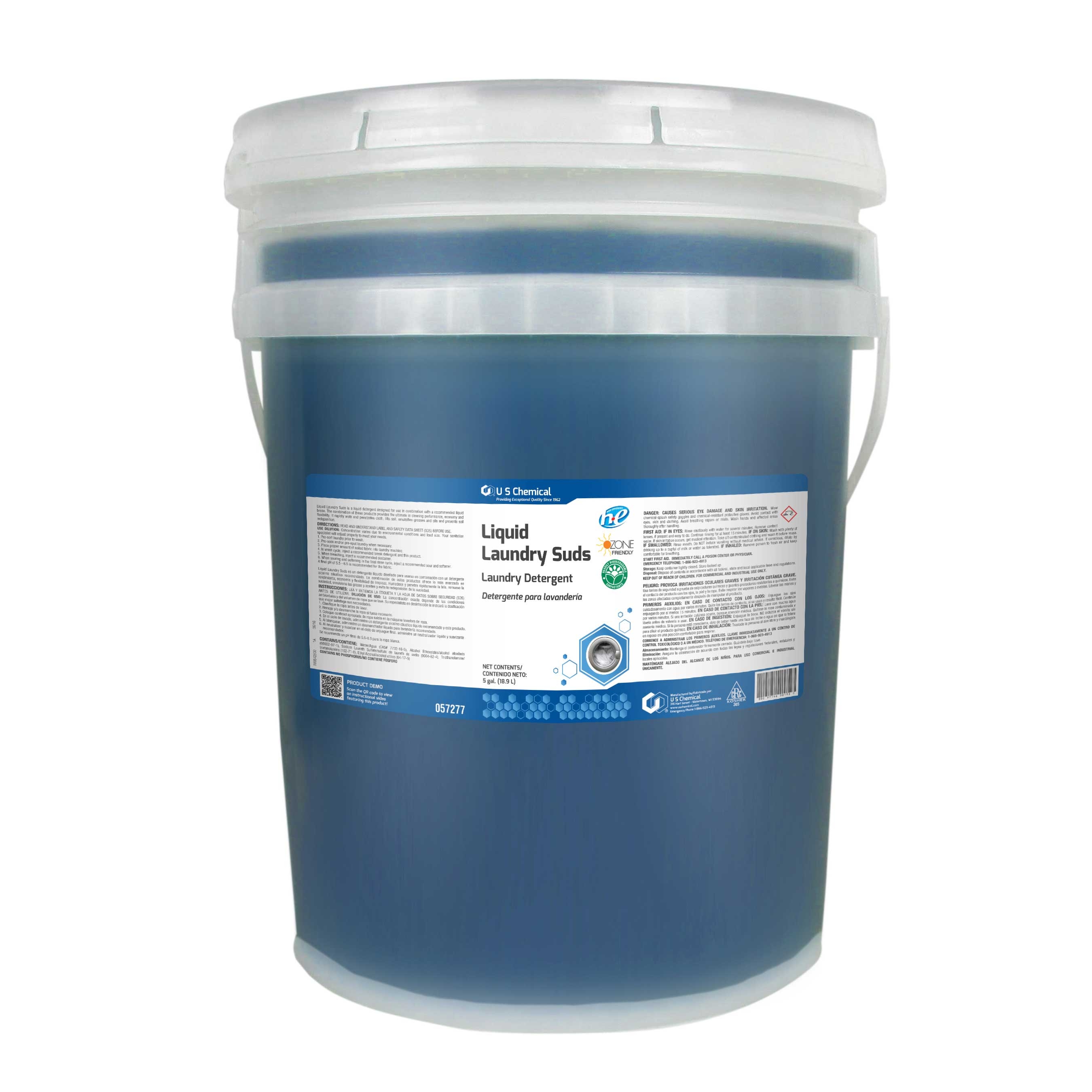 US Chemical Suds Laundry Detergent Liquid, 5 Gallon.