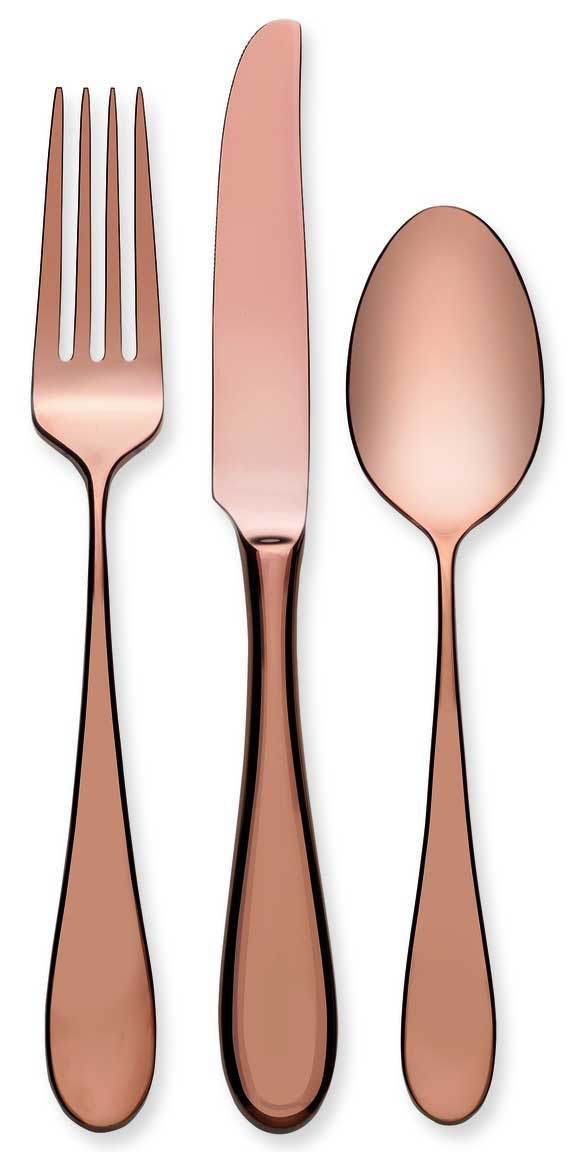 World Tableware Santa Cruz Copper Dinner Knife, 9 1/4 inch -- 12 per case.