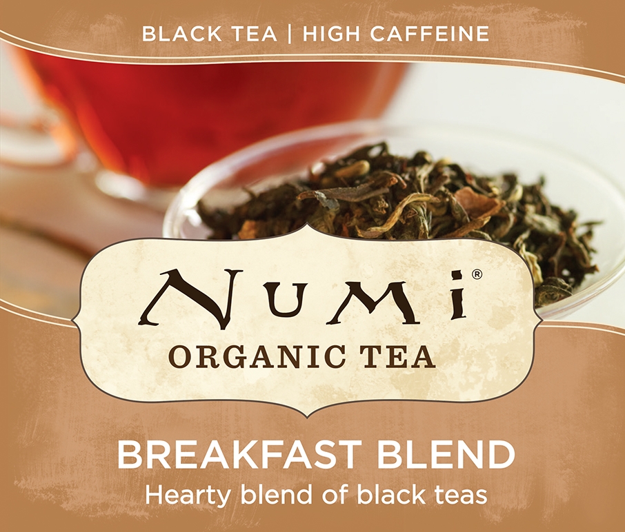 Numi Organic Breakfast Blend Black Tea, 0.77 Pound.