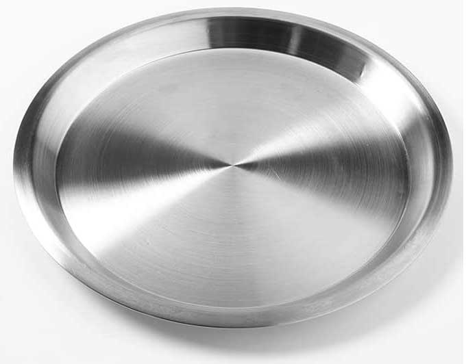 American Metalcraft Stainless Steel Pie Pan, 13.125 inch Dia