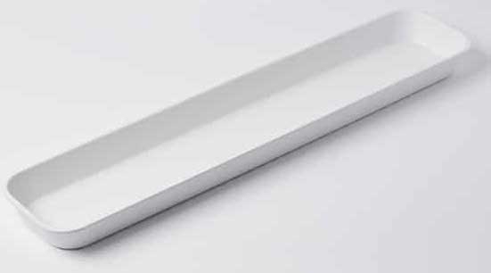 American Metalcraft Melamine White Rectangular Market Tray, 150 Ounce Capacity