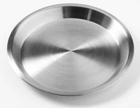 American Metalcraft Stainless Steel Pie Pan, 10.125 inch Dia