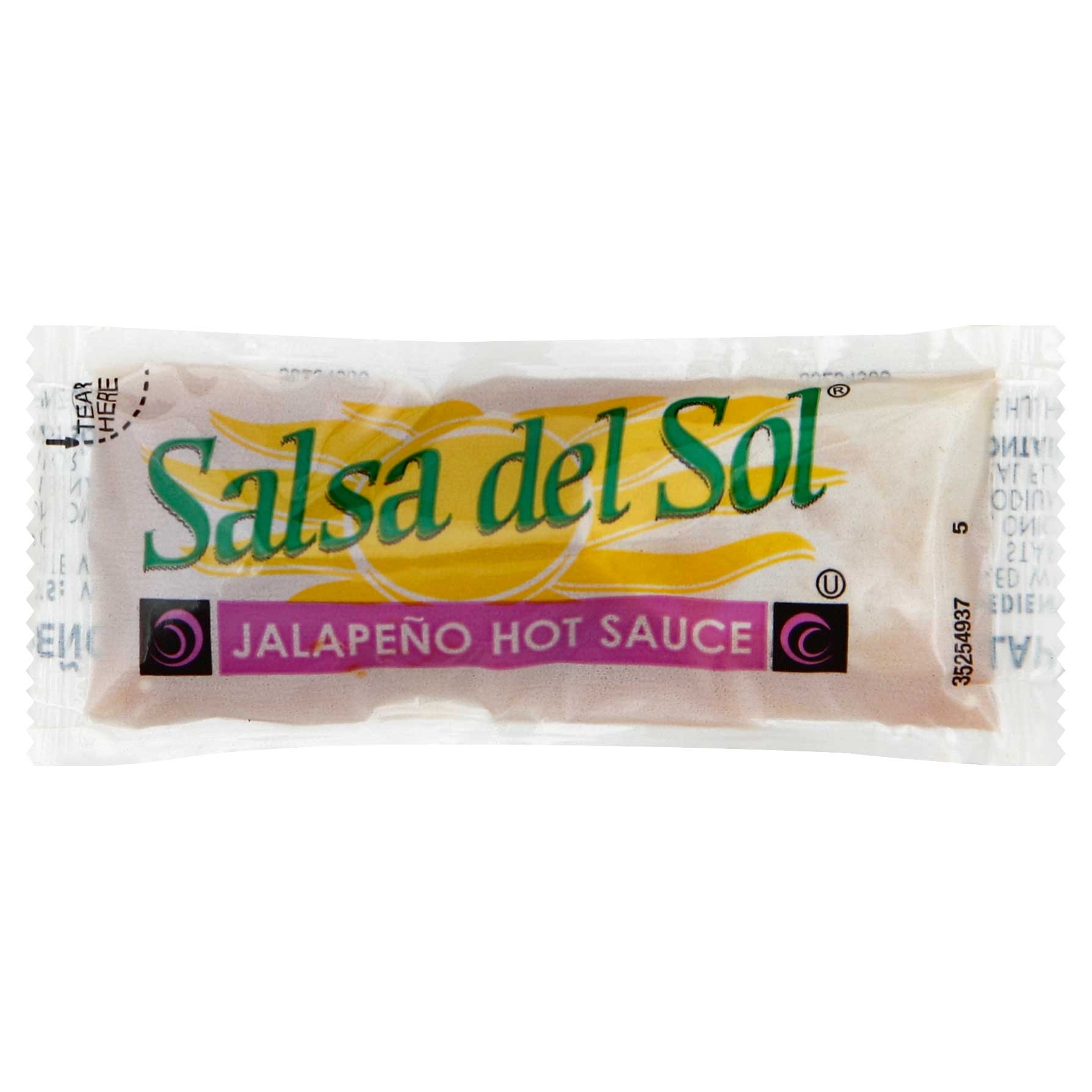 Salsa Del Sol Single Serve Jalapeno Hot Sauce Packet, 9 Gram -- 500 per case