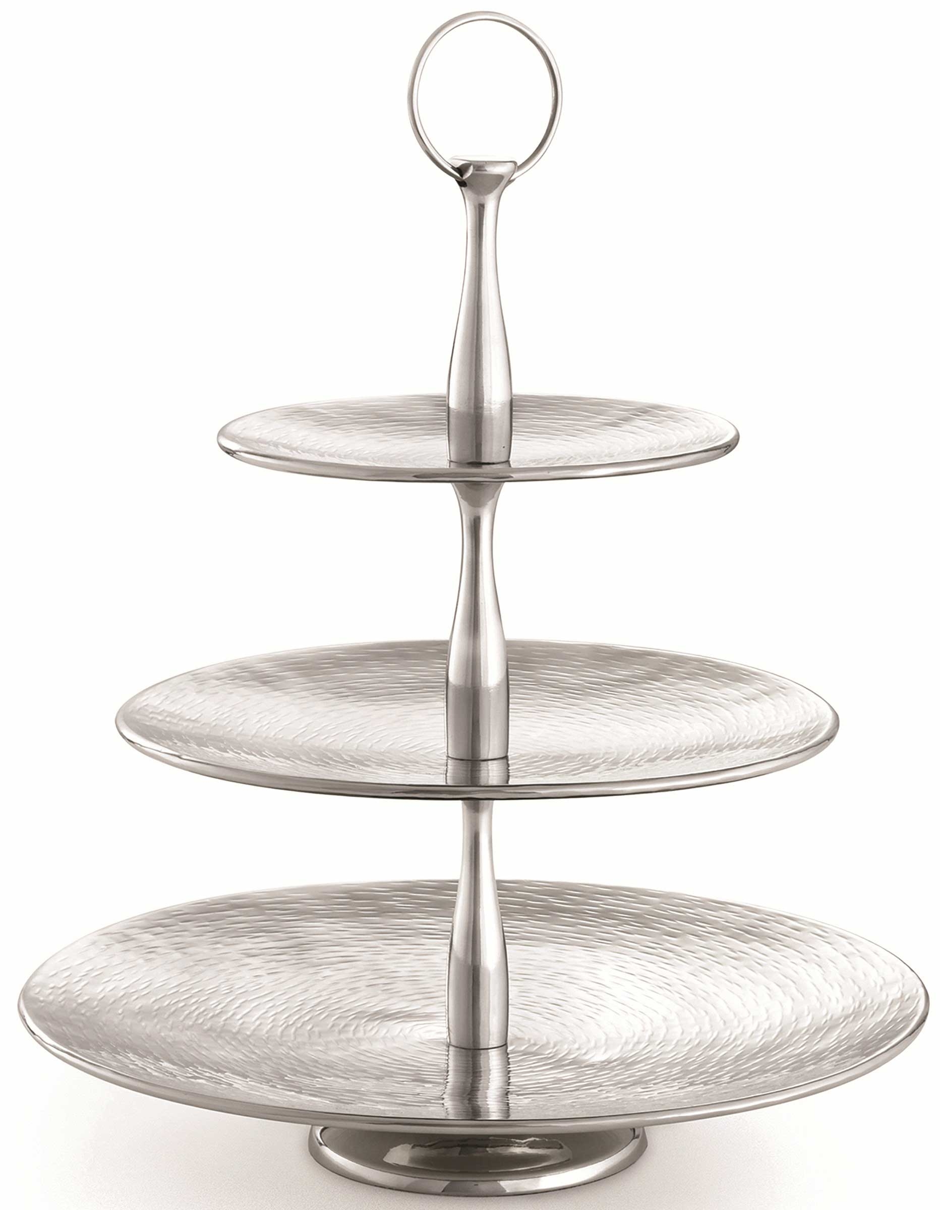Tablecraft Stainless Steel Three Tier Round Serving Set
