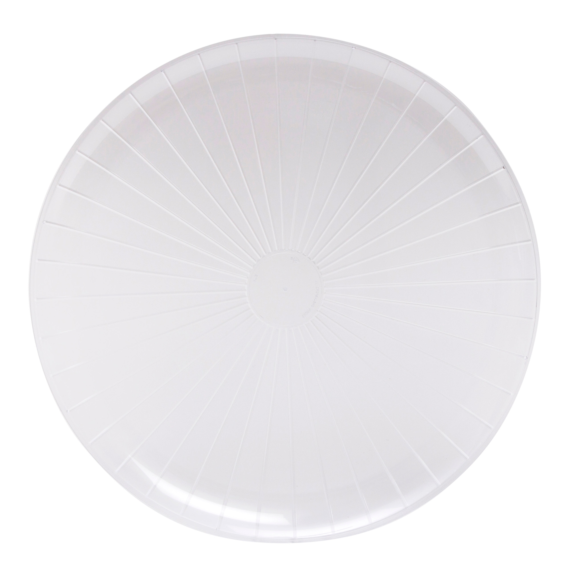 WNA CaterLine Clear Round Tray, 18 inch -- 25 per case.