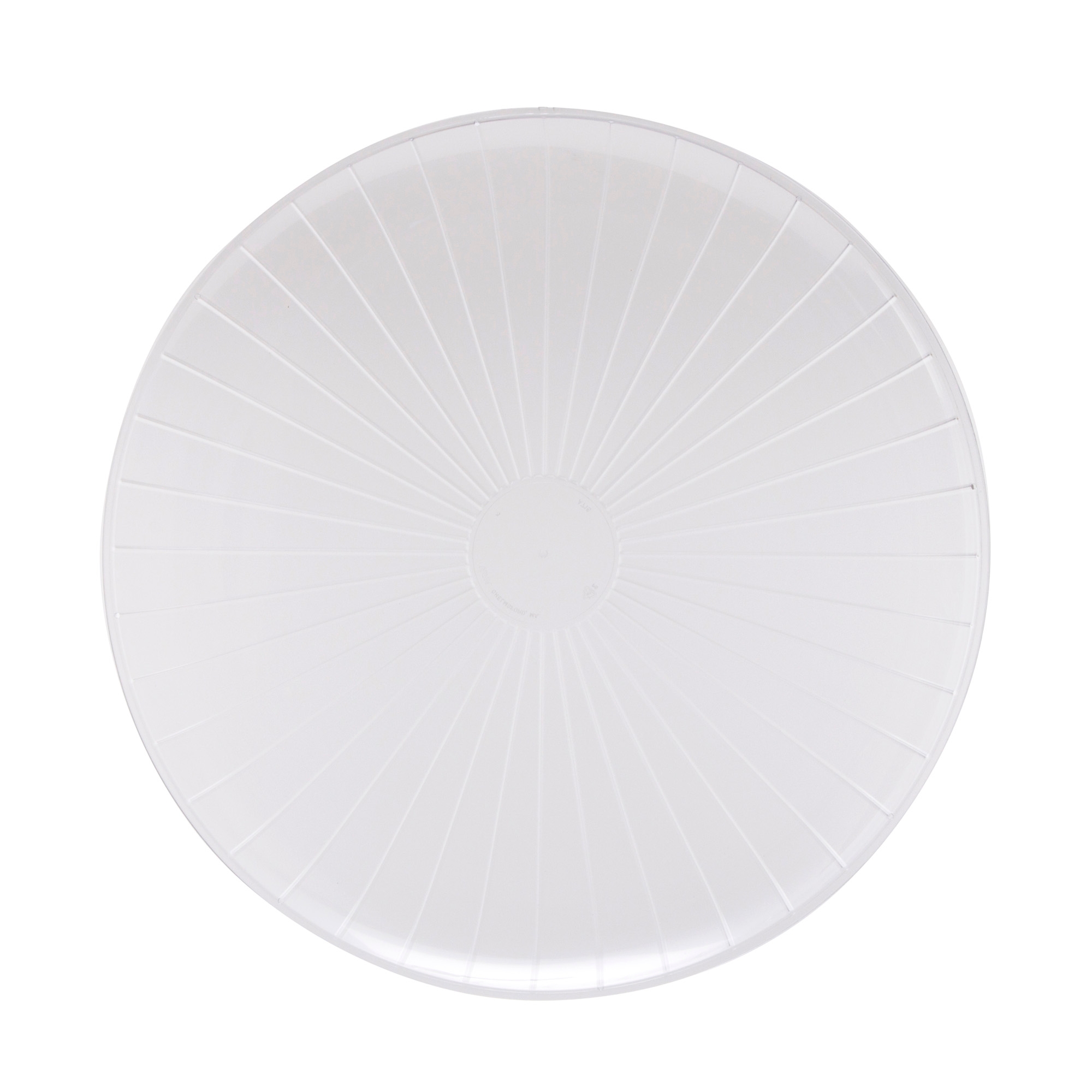 WNA Caterline Clear Polystyrene Round Rigid Tray, 16 inch -- 25 per case.