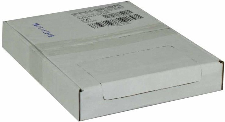 Pak Sher Adhesive Seal Carryout Wine Bag with Tape, 6.7 x 18 x 3 inch -- 100 per case.