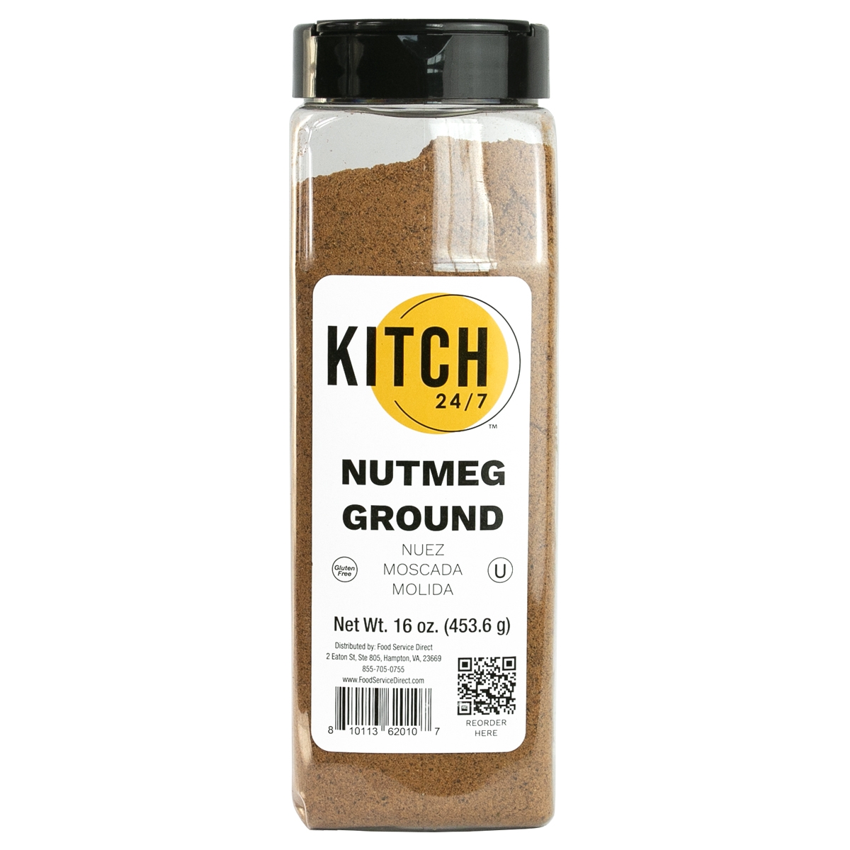 KITCH 24/7 Ground Nutmeg, 16 Ounce