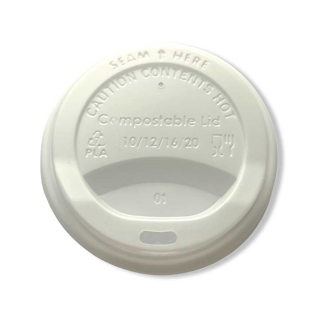 Responsible Products Tree-Less 10-20 Ounce Compostable Paper Cup Sip Lid Only -- 1000 per case