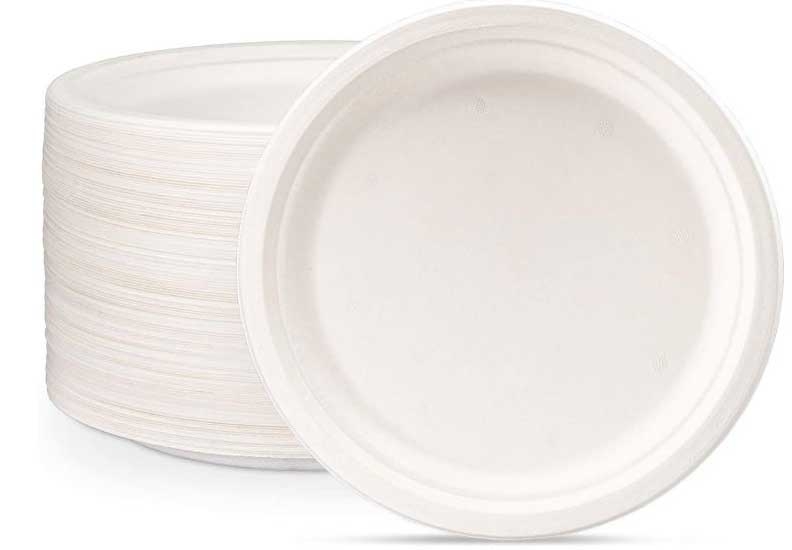 Responsible Products No-PFAS Added Compostable Molded Fiber Plate, 6 inch -- 1000 per case