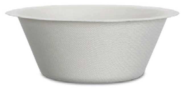 Responsible Products Classic No-PFAS Added Compostable Molded Fiber Bowl, 8 Ounce Capacity -- 1000 per case