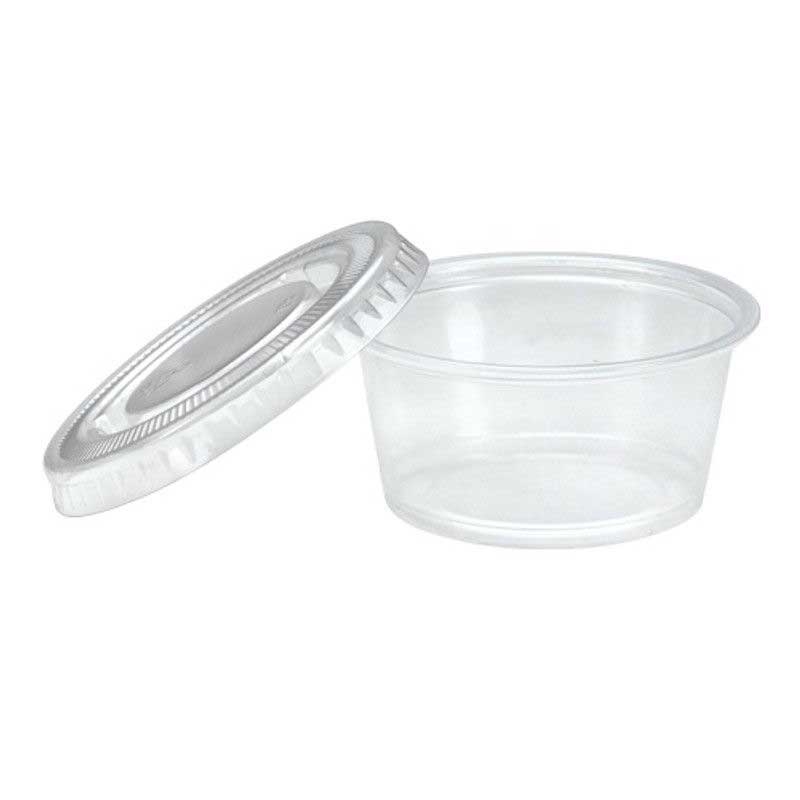Responsible Products Lid for 2-5 Ounce Compostable Clear Portion Cups -- 1000 per case