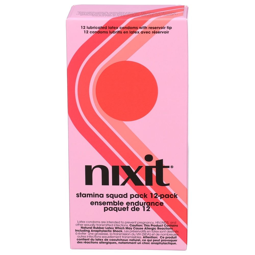 Nixit Stamina Squad Condoms, 12 count