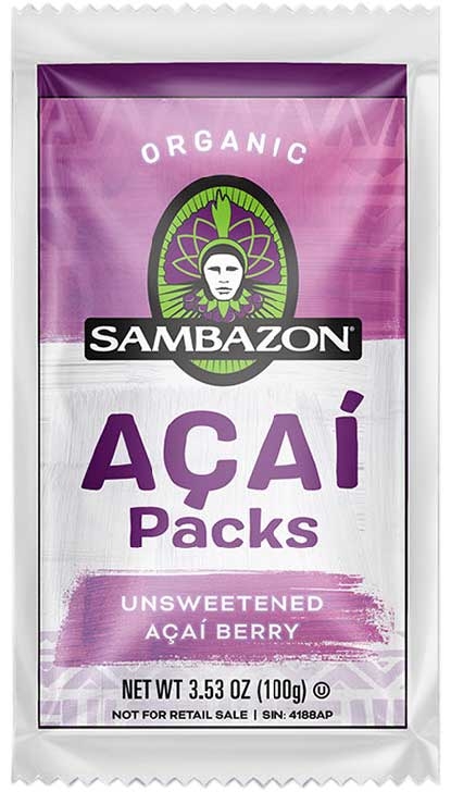 Sambazon Organic Unsweetened Acai Pack, 80 count per pack