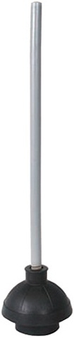 Winco Toilet Plunger with Wooden Handle, 19 inch