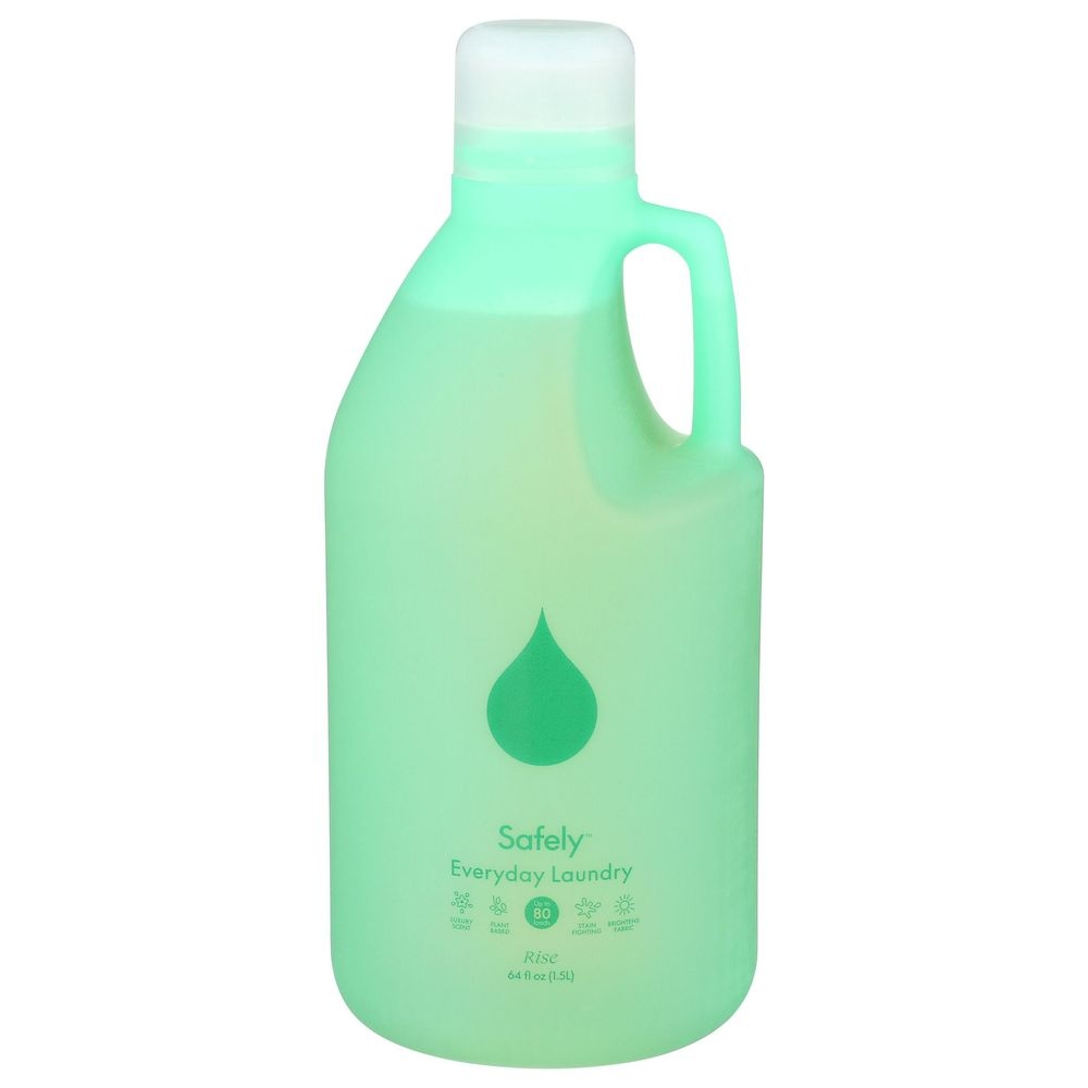 Safely Rise Everyday Laundry Detergent Liquid, 64 Fluid Ounce -- 4 per case