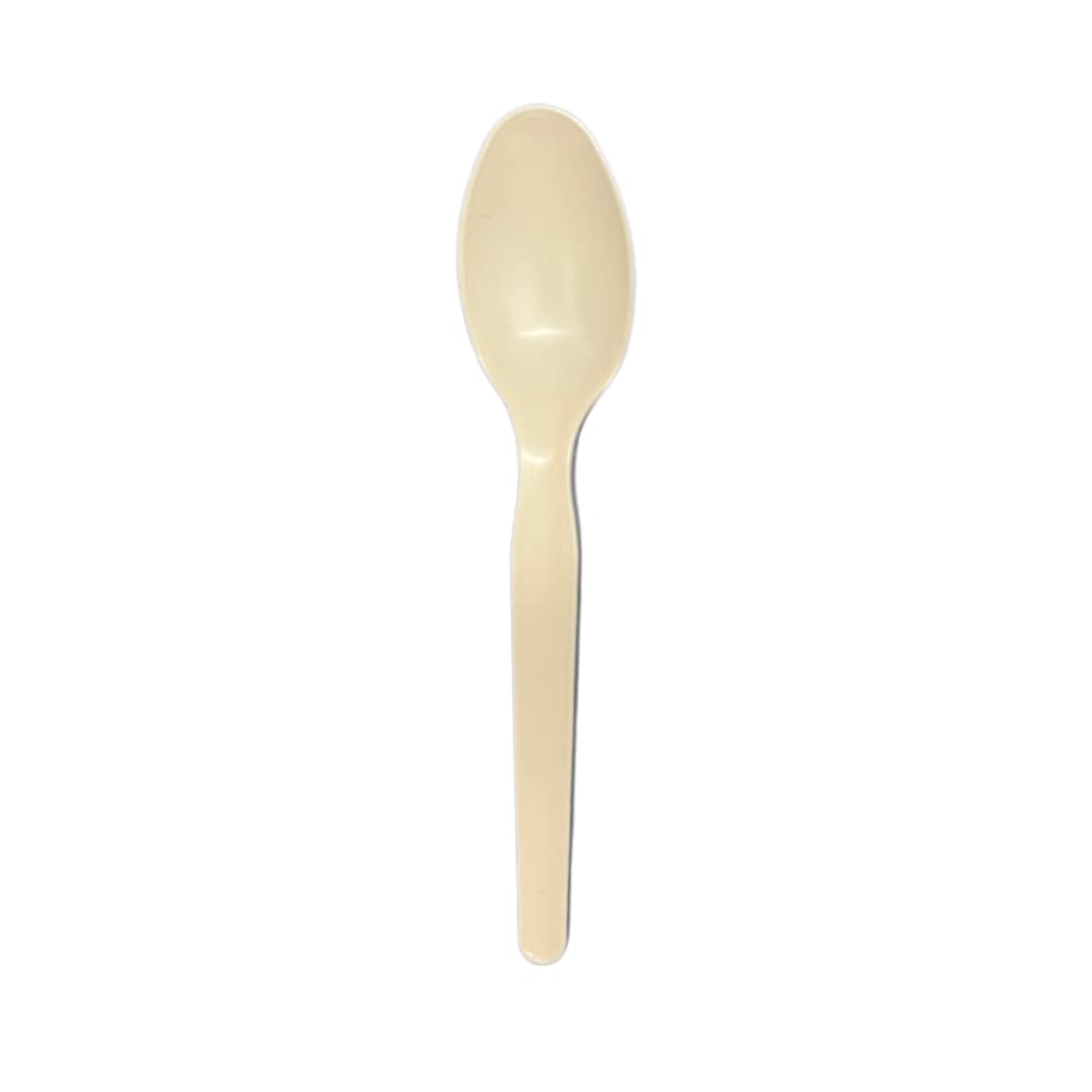StrawFish Natural Medium Weight Biodegradable Spoon, 6 inch -- 1000 per case