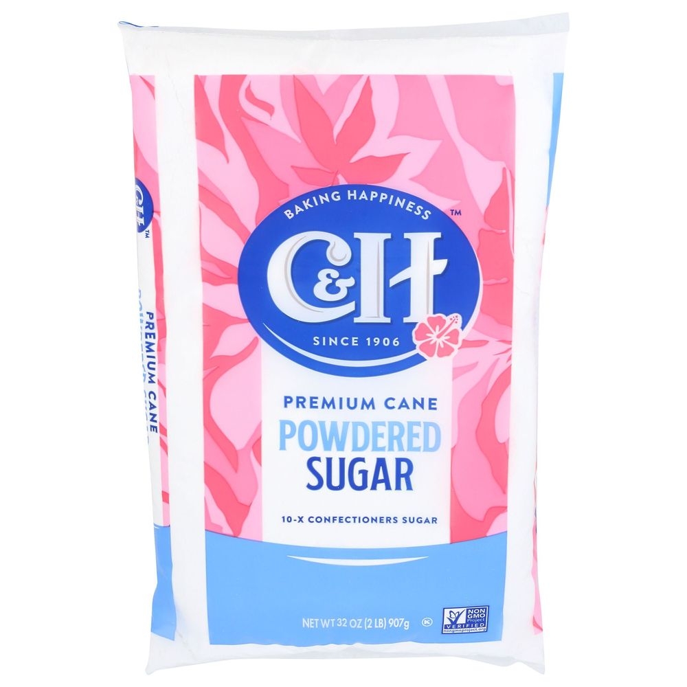 C and H Premium Powdered Cane Sugar, 2 Pound -- 16 per case