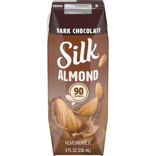 Silk Dark Chocolate Almond Milk, 8 Fluid Ounce -- 18 per case.