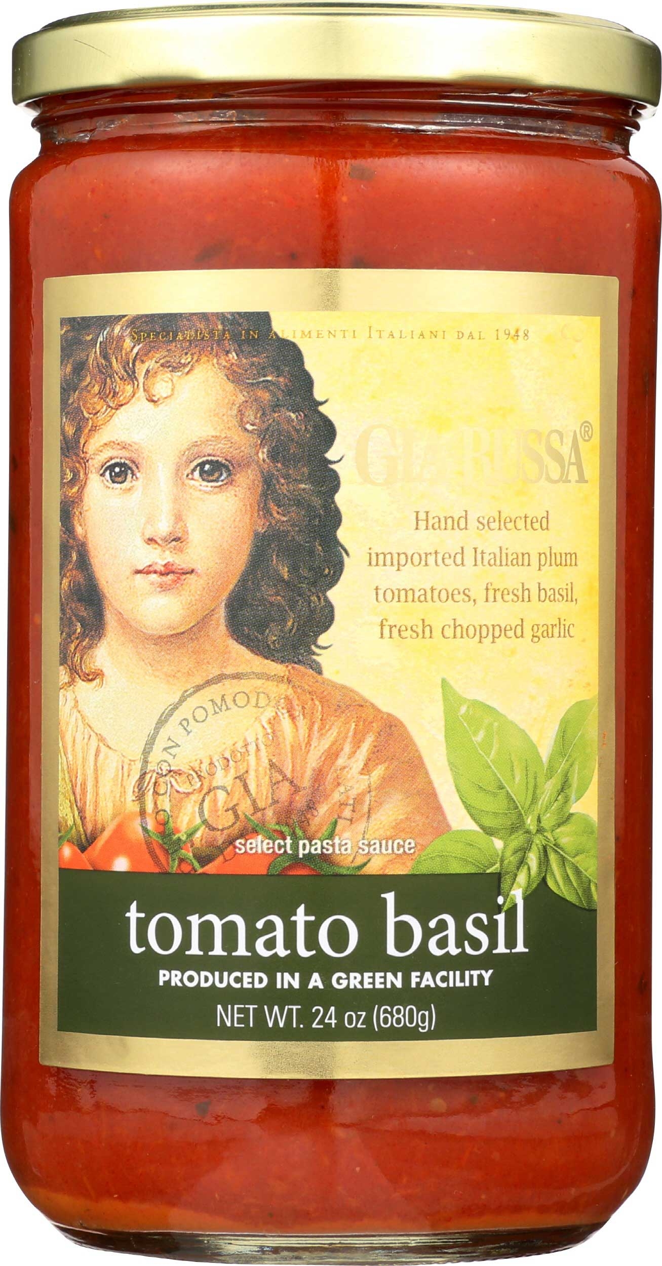 Gia Russa Tomato and Basil Sauce, 24 Ounce -- 6 per case
