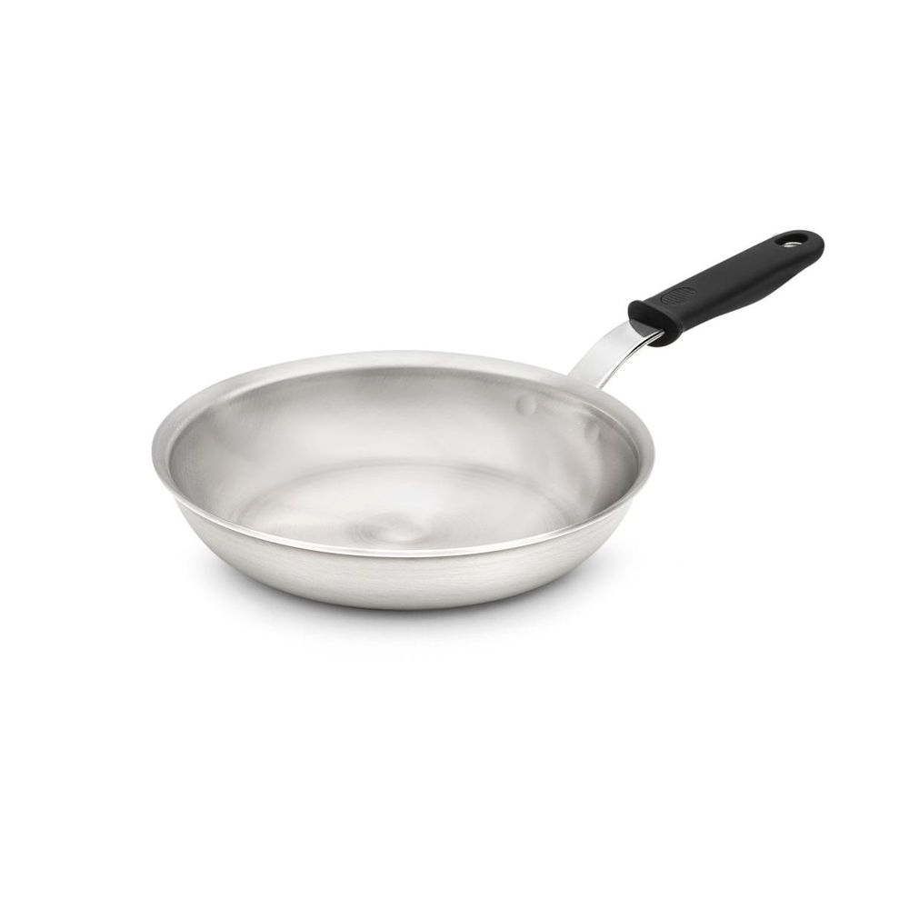 Vollrath 562112 Wear Ever Aluminum Natural Finish Rivetless Fry Pan with Silicone Handle, 12 inch