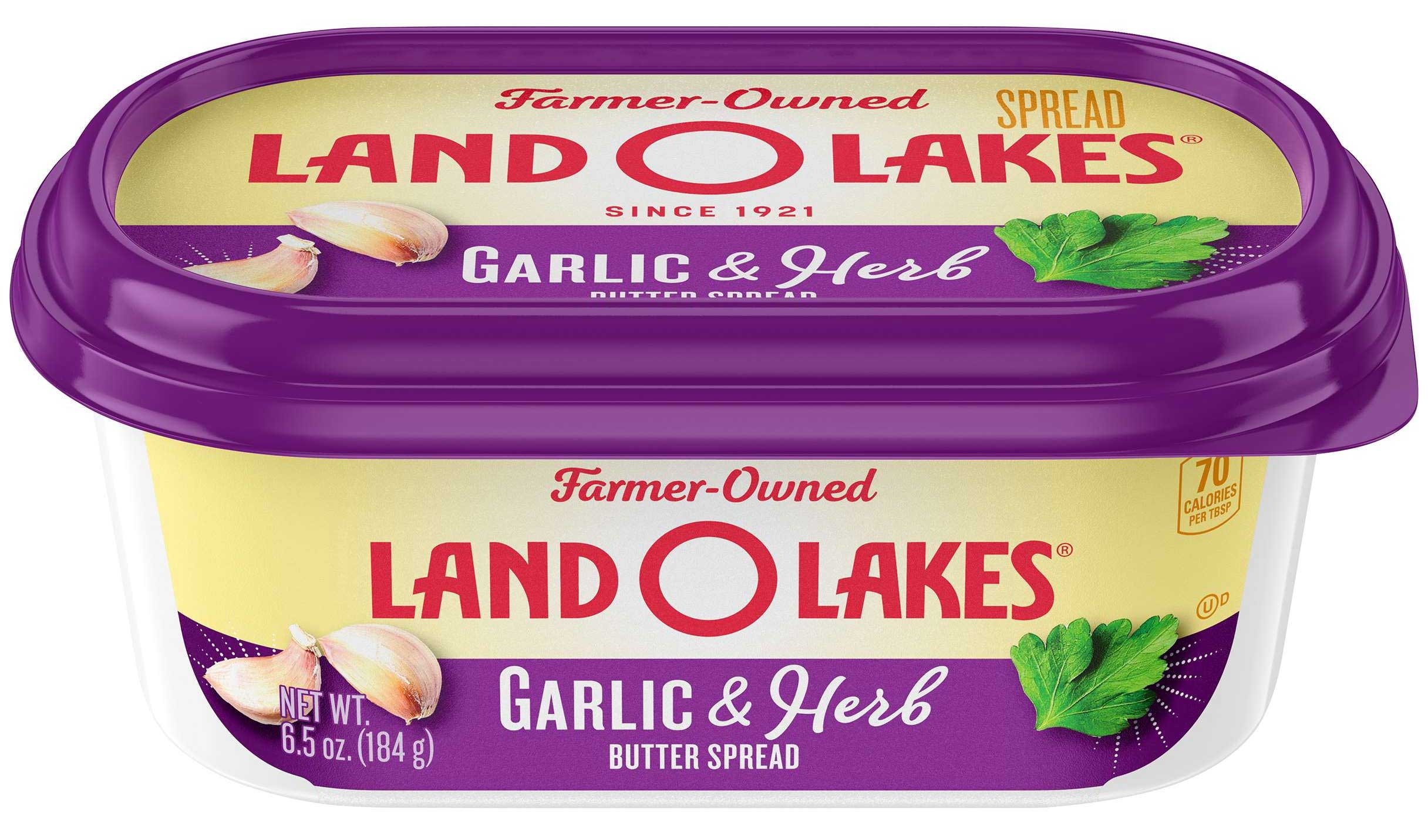 Land O Lakes Garlic & Herb Butter Spread, 6.5 Ounce -- 12 per case