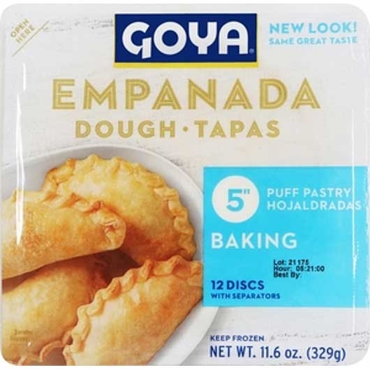 Goya Tapa Empanada Dough Shell, 11.6 Ounce -- 16 per case.