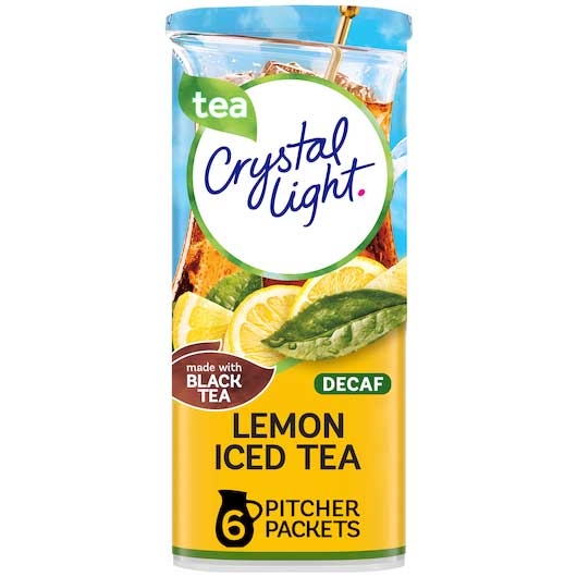 Crystal Light Decaffeinated Iced Tea  - 1.5 oz. canister, 12 canisters per case